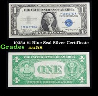 1935A $1 Blue Seal Silver Certificate Grades Choic