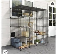 Outdoor Cat House, Cages Enclosure with Super