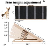 Upgrade 2-in-1 Pet Ramp Dog Stair,Folding Pet