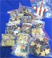 15 BAGS OF CHRISTMAS & AMERICA ORNAMENTS*40+
