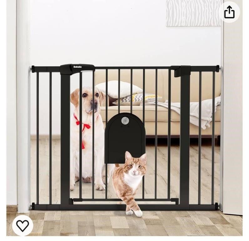 Babelio Auto Close Baby Gate with Small Cat D