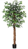 5FT Artificial Ficus Tree with Natural Wood T