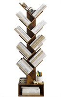 New Tajsoon 9 Tier Tree Bookshelf with Drawer