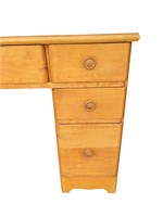 Wood desk, W/ drawers