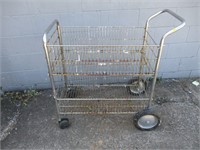 Rolling Wire Metal Cart