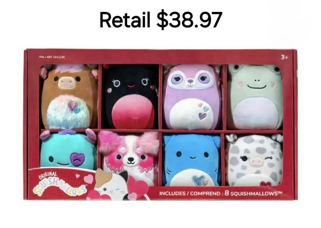 Squishmallows  5-inch Soft Plush 8-pack