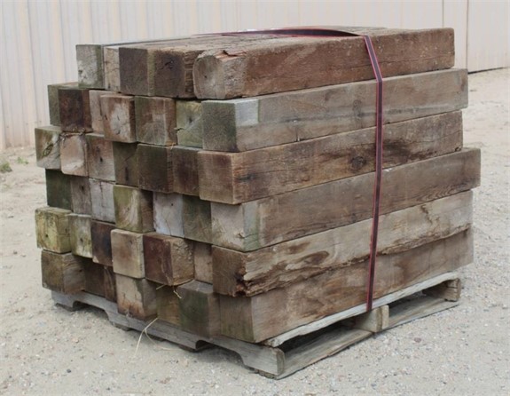 (40) Wood Timbers, 4' long, 6" x 6"