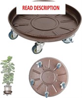 16" Plant Caddy 2Pack  Heavy-Duty  Brown**