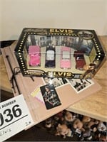 Elvis book w/ Elvis matchbox cars