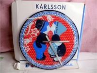 Karlsson 16" Delft Blue Wall Clock