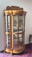 Curved Front Display Cabinet