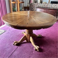 Oak Pedestal Table