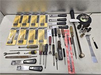 New Drill Bits & Used Hand Tools Lot