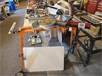 Sliding compound miter saw w/ stand & material....