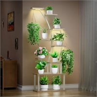 9-Tiered Metal Plant Stand  63 Tall  Grow Lights