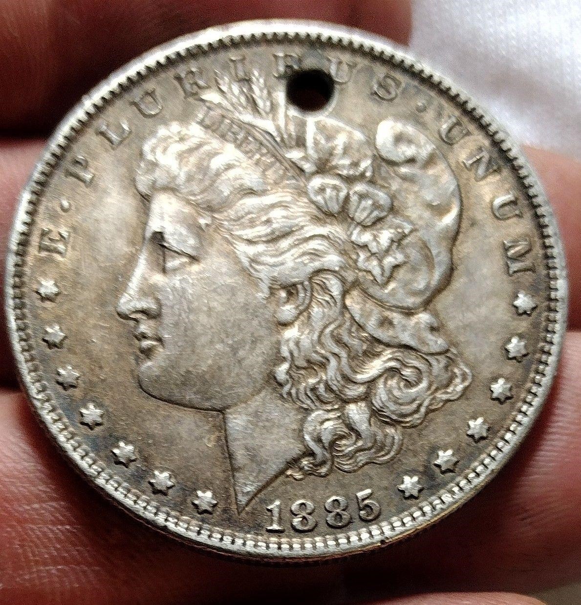 1885 Morgan Silver Dollar NO Mint Mark - G