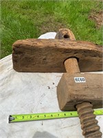 Antique Wooden Carpenters Clamp