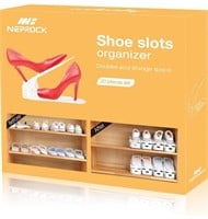 Neprock Shoe Slots Organizer, Adjustable Shoe