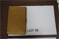 antique gold-plated? cigarette case "Yukoa"