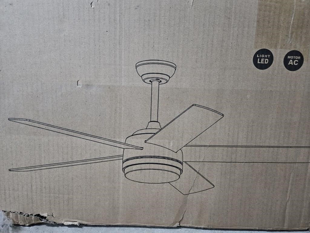 Ceiling fan. 52". Not checked for completeness