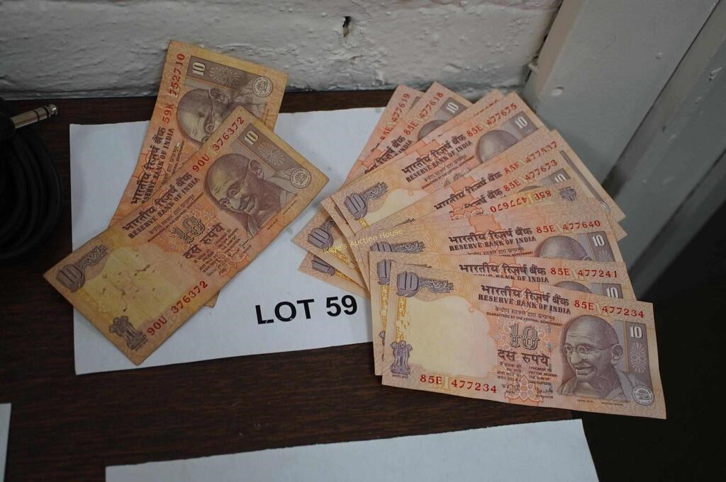 15-10 Rupee bank notes