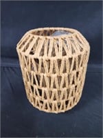 Plug in Pendant Light, Rattan Hanging Lamp with