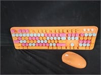 MOFII Wireless Keyboard and Mouse Combo, Retro