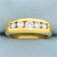 Mens 1ct TW Diamond Anniversary or Wedding Ring in