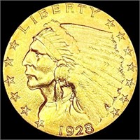 1928 $2.50 Gold Quarter Eagle CLOSELY