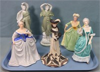 (6) Porcelain Lady Figurines