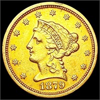 1879-S $2.50 Gold Quarter Eagle CLOSELY