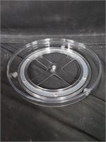Set of 4, 9 Inch Clear Non-Skid Lazy Susan