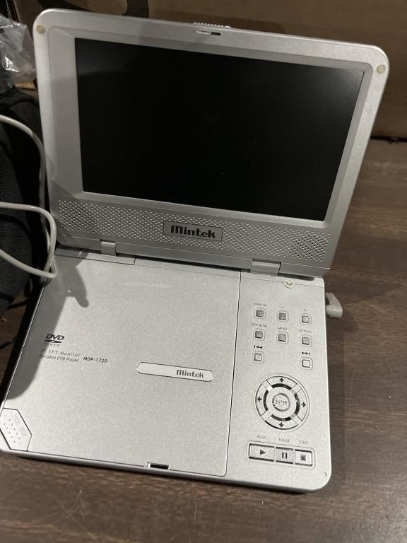 Portable DVD player with case and remote
