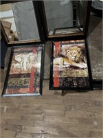 Animal, print pictures and mirrors