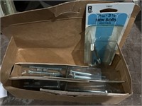 Box of 5/16 x 3 1/2 hex bolts