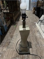 Wood lamp with no shade