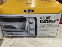 New Bella Four. Slice toaster oven.