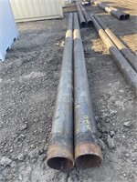 (2) STEEL PIPES 8.5"X25'