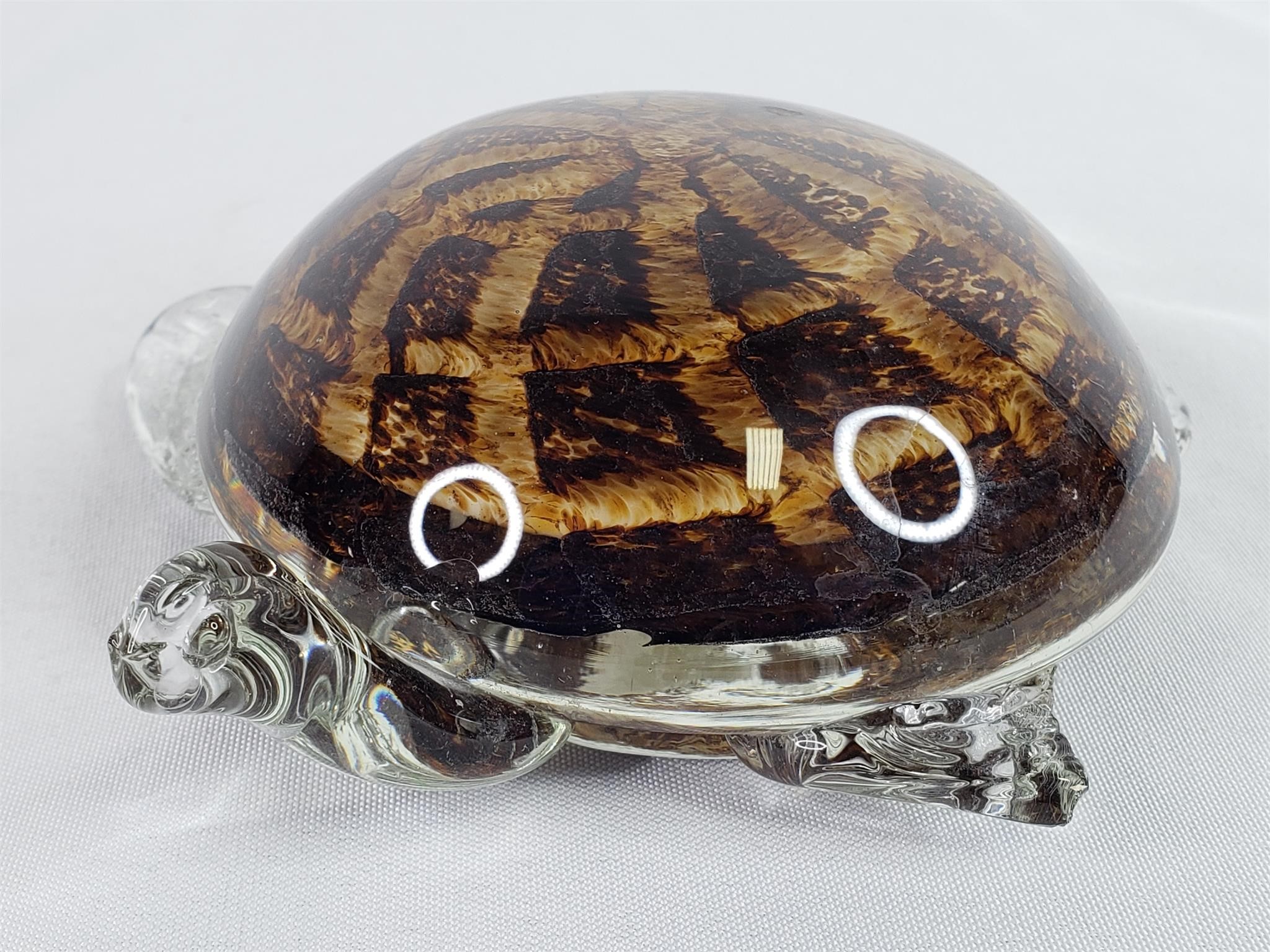 Glass Turtle Paper Weight