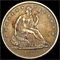1867-S Seated Liberty Half Dollar CLOSELY