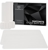 Diatomite Stone Bath Mat, 23.5 x 15 Inches Mat,