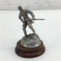5" Barnum Pewter Civil War soldier sculpture