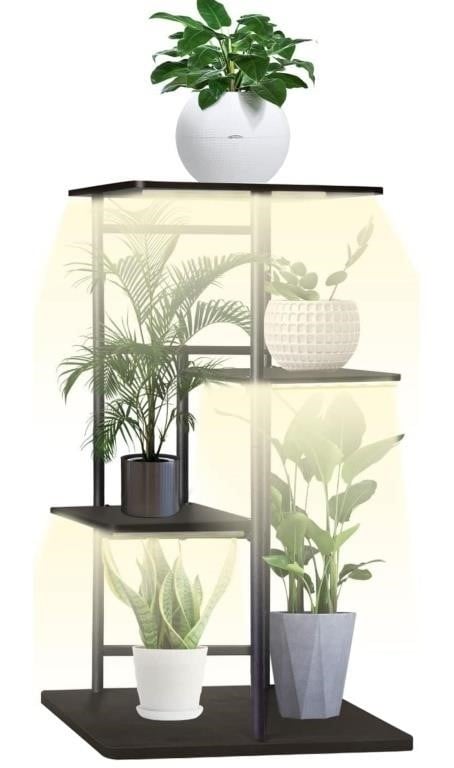 Metal Plant Stand with Grow Lights Multiple