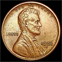 1921-S Wheat Cent CLOSELY UNCIRCULATED
