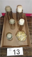 (5) Metal Candle Holders / Votive Cup Lot