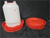 Heated Water dishes. Set of 2. Not tested