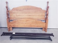 MAPLE BEDFRAME - DOUBLE/QUEEN WITH RAILS