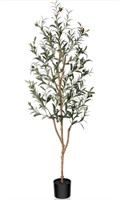 Kazeila Artificial Olive Tree 5FT Tall Faux Silk