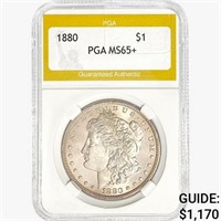 1880 Morgan Silver Dollar PGA MS65+