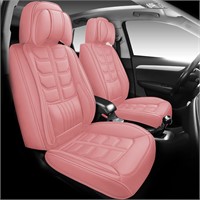 Raheem05 Seat Covers Full Set  5-Seater  Pink